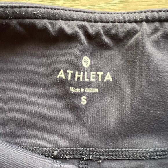 Athleta Cropped Leggings Blue-Size S - Picture 4 of 5